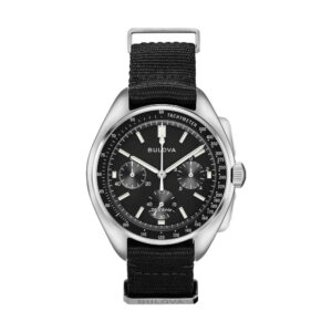 Lunar Pilot 45 mm – Schwarz mit einteiligem Armband