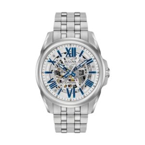 Sutton 43 mm – Silbernes Skelett am Armband