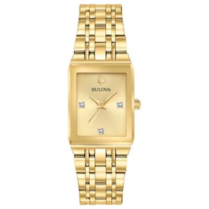 Bulova Modern Moderne Damenuhr Edelstahl