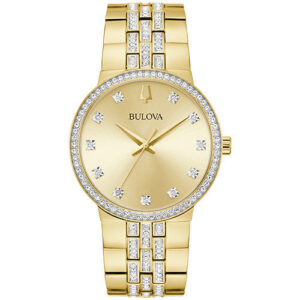 Bulova Box Set Bul Crystal Herren Edelstahl