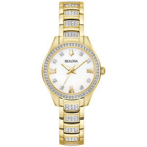 Bulova Misc Crystal Damen Edelstahl