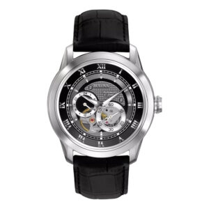 Sutton 42 mm – Schwarz mit Lederarmband