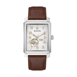 Sutton 33 mm – Weiß mit Lederarmband